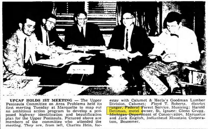 Dettmans Motel - May 1962 Article On Harold Dettman (newer photo)